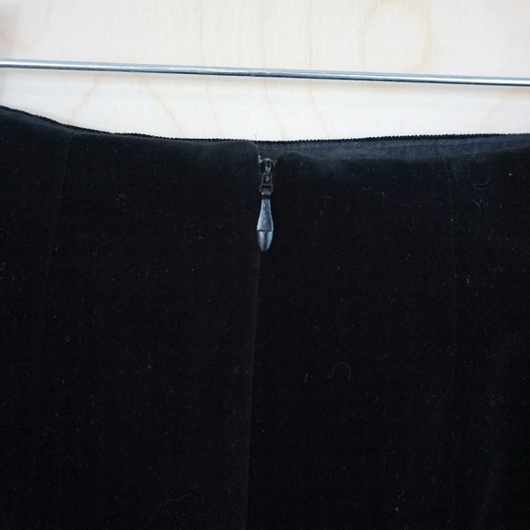 Vintage Laura Ashley Velvet Pencil Skirt in Black - Picture 3 of 8